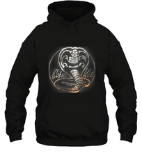 Load image into Gallery viewer, Cobra Kai Rusted Steel Snake Logo Hooded Sweatshirt
