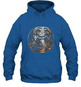 Cobra Kai Rusted Steel Snake Logo Hooded Sweatshirt