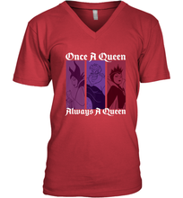 Load image into Gallery viewer, Disney Villains Once A Queen Always A Queen Men's V-Neck
