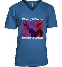 Load image into Gallery viewer, Disney Villains Once A Queen Always A Queen Men's V-Neck
