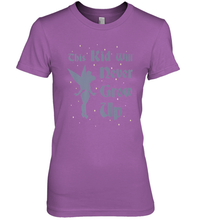 Load image into Gallery viewer, Disney Peter Pan Tinkerbell Never Grow Up Women&#39;s Premium T-Shirt
