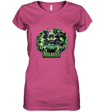 Load image into Gallery viewer, Disney Villains Infamous Evil Group Women's V-Neck T-Shirt
