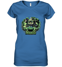 Load image into Gallery viewer, Disney Villains Infamous Evil Group Women's V-Neck T-Shirt
