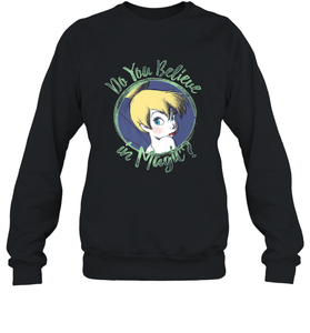 Disney Peter Pan Tinkerbell Do You Believe In Magic Crewneck Sweatshirt