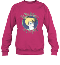 Load image into Gallery viewer, Disney Peter Pan Tinkerbell Do You Believe In Magic Crewneck Sweatshirt
