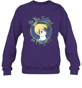 Disney Peter Pan Tinkerbell Do You Believe In Magic Crewneck Sweatshirt