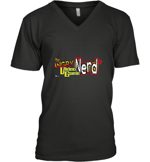 Cinemassacre Angry Video Game Nerd Logo Men's V-Neck