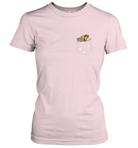 Disney Pixar Toy Story Woody Buzz Cloud Pocket Women's T-Shirt