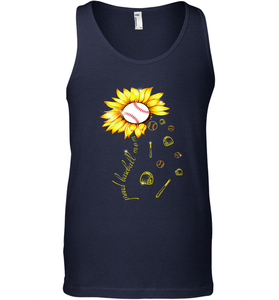 Baseball Proud Sunflower Men's Tank Top