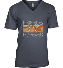 Load image into Gallery viewer, Disney The Fox and the Hound Friends Forever Men's V-Neck
