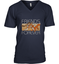 Load image into Gallery viewer, Disney The Fox and the Hound Friends Forever Men's V-Neck
