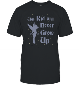 Disney Peter Pan Tinkerbell Never Grow Up Men's T-Shirt