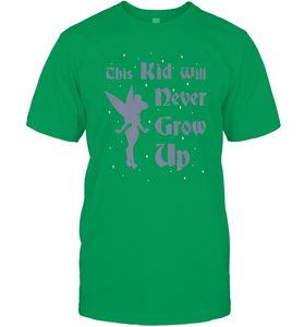 Disney Peter Pan Tinkerbell Never Grow Up Men's T-Shirt