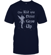 Load image into Gallery viewer, Disney Peter Pan Tinkerbell Never Grow Up Men&#39;s T-Shirt
