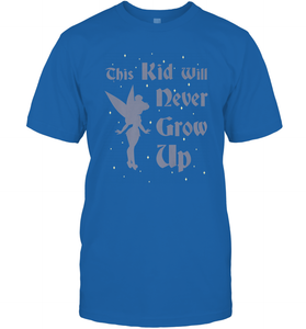 Disney Peter Pan Tinkerbell Never Grow Up Men's T-Shirt