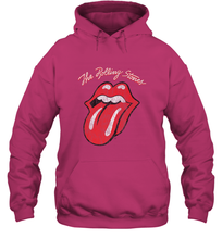Load image into Gallery viewer, Mens The Rolling Stones Script Tongue Logo Hooded Sweatshirt
