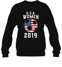 Load image into Gallery viewer, USA United States Women 2019 Soccer US Futbol Crewneck Sweatshirt
