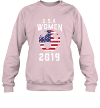 Load image into Gallery viewer, USA United States Women 2019 Soccer US Futbol Crewneck Sweatshirt
