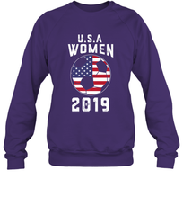 Load image into Gallery viewer, USA United States Women 2019 Soccer US Futbol Crewneck Sweatshirt
