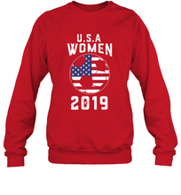 Load image into Gallery viewer, USA United States Women 2019 Soccer US Futbol Crewneck Sweatshirt
