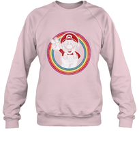Load image into Gallery viewer, Super Mario Rainbow Circle Distressed Logo Crewneck Sweatshirt

