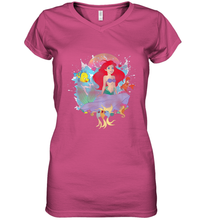 Load image into Gallery viewer, Disney The Little Mermaid Ariel Splash Women's V-Neck T-Shirt
