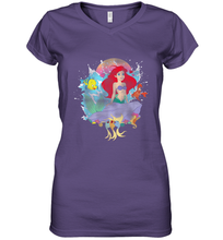 Load image into Gallery viewer, Disney The Little Mermaid Ariel Splash Women's V-Neck T-Shirt
