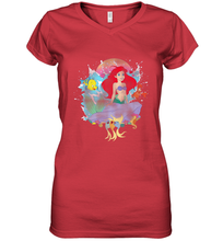 Load image into Gallery viewer, Disney The Little Mermaid Ariel Splash Women's V-Neck T-Shirt
