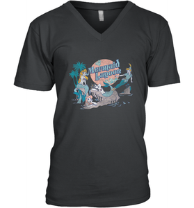 Disney Peter Pan Distressed Mermaid Lagoon Men's V-Neck