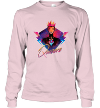 Load image into Gallery viewer, Disney Villains Evil Queen Neon 90s Rock Band Long Sleeve T-Shirt
