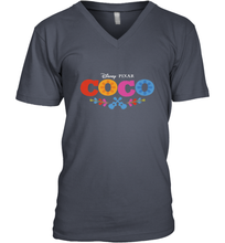 Load image into Gallery viewer, Disney Pixar Coco Movie Logo Colorful Men's V-Neck
