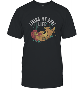 Disney Lion King Simba Living My Best Life Men's T-Shirt