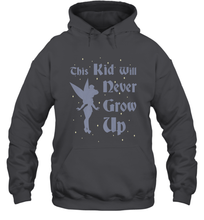 Load image into Gallery viewer, Disney Peter Pan Tinkerbell Never Grow Up Hooded Sweatshirt
