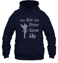 Load image into Gallery viewer, Disney Peter Pan Tinkerbell Never Grow Up Hooded Sweatshirt
