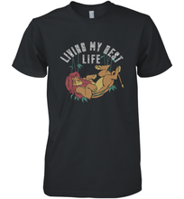 Load image into Gallery viewer, Disney Lion King Simba Living My Best Life Men&#39;s Premium T-Shirt
