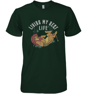 Disney Lion King Simba Living My Best Life Men's Premium T-Shirt