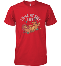 Load image into Gallery viewer, Disney Lion King Simba Living My Best Life Men&#39;s Premium T-Shirt
