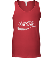 Load image into Gallery viewer, Coca Cola Vintage White Enjoy Logo Men's Tank Top
