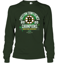 Load image into Gallery viewer, NHL ST PATRICK'S DAY Boston Bruins Fanatics 2020 Eastern Conference Champions Defensive Zone Long Sleeve T-Shirt
