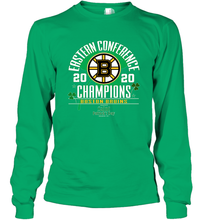 Load image into Gallery viewer, NHL ST PATRICK'S DAY Boston Bruins Fanatics 2020 Eastern Conference Champions Defensive Zone Long Sleeve T-Shirt
