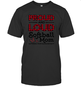 Proud And Loud Softball Mom Men's T-Shirt