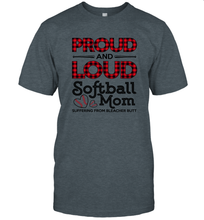 Load image into Gallery viewer, Proud And Loud Softball Mom Men&#39;s T-Shirt
