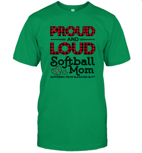 Proud And Loud Softball Mom Men's T-Shirt