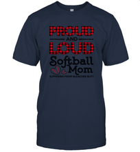 Load image into Gallery viewer, Proud And Loud Softball Mom Men&#39;s T-Shirt
