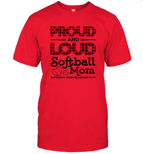 Proud And Loud Softball Mom Men's T-Shirt