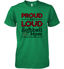 Load image into Gallery viewer, Proud And Loud Softball Mom Men&#39;s Premium T-Shirt
