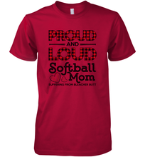 Load image into Gallery viewer, Proud And Loud Softball Mom Men&#39;s Premium T-Shirt
