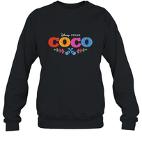 Load image into Gallery viewer, Disney Pixar Coco Movie Logo Colorful Crewneck Sweatshirt
