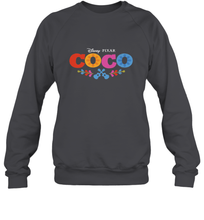 Load image into Gallery viewer, Disney Pixar Coco Movie Logo Colorful Crewneck Sweatshirt

