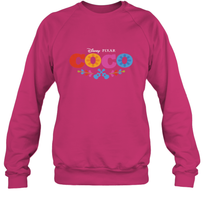 Load image into Gallery viewer, Disney Pixar Coco Movie Logo Colorful Crewneck Sweatshirt
